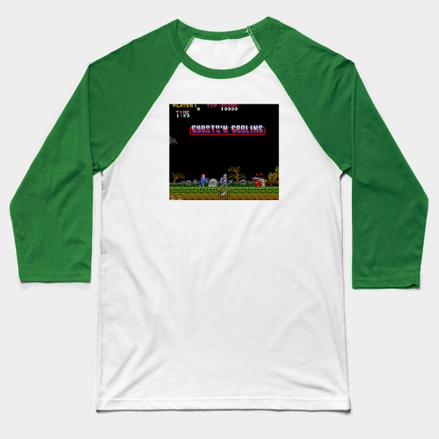 Ghosts 'n Goblins Baseball T-Shirt by TenomonMalke